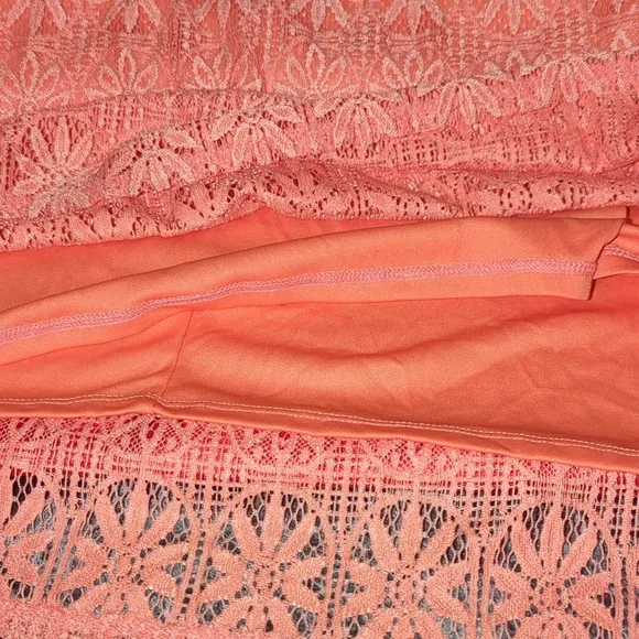 Crochet Peach Dress - Picture 7 of 12